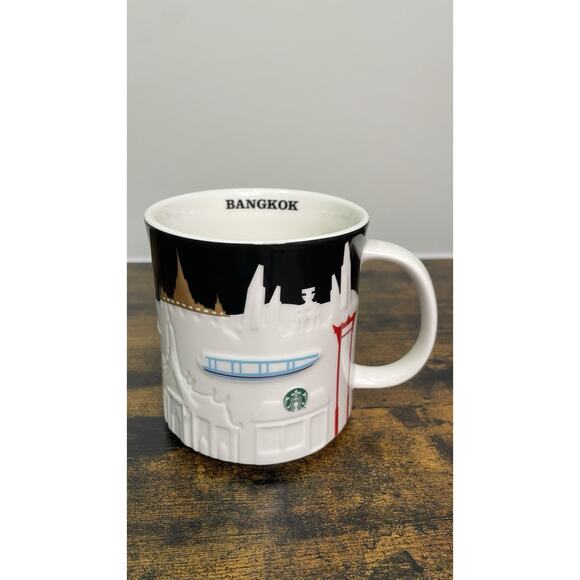 Starbucks Other - Starbucks Bangkok Relief 2014 Coffee Mug Collector Series City Skyline 16oz